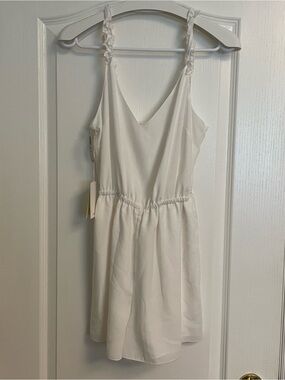 Aritzia Wilfred Melodie Romper White Medium Brand New with Tags BNWT